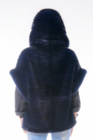 Gilet-visone-blackblue-con-cappuccio-manica-kimono-filettato---rear---DSC_8278